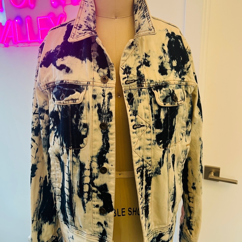 Rag & Bone Unisex Tie-Dye Denim Jacket